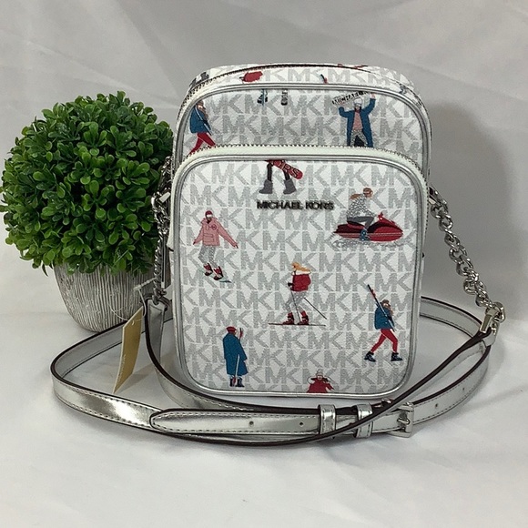 Michael Kors Jet Set Travel Chain Crossbody Bag - Picture 1 of 4